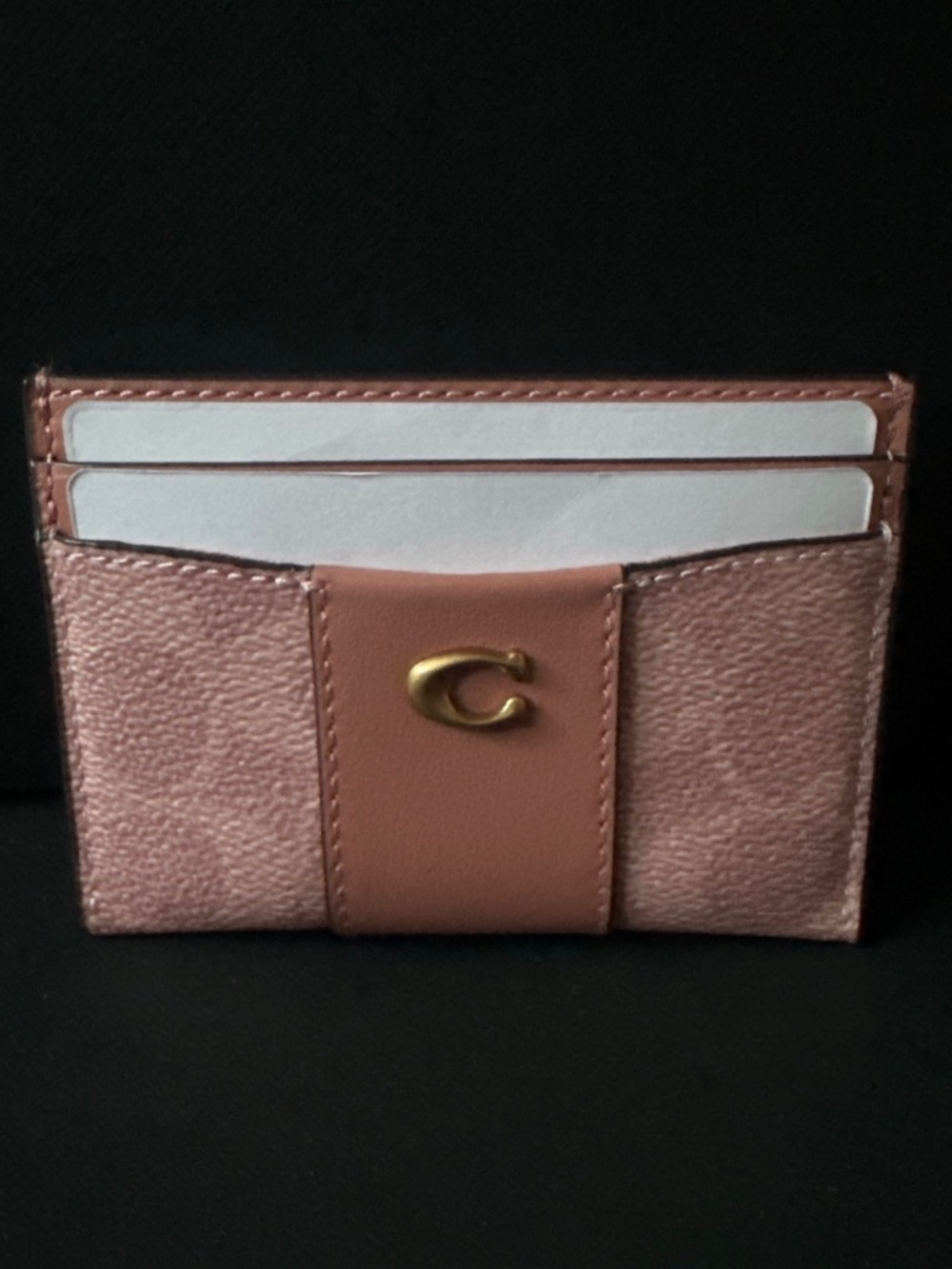 Coach Essential Card Case In Signature Canvas - Picture 4 of 7